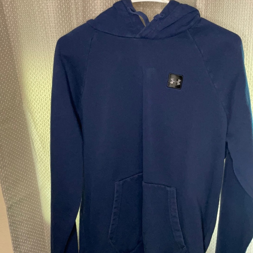 Blue under armor hooded sweater.